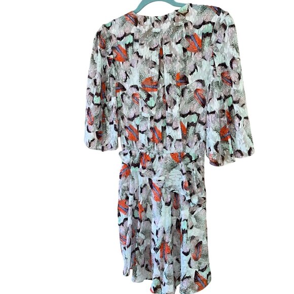 IRO Womens Dress Size 36 Multicolor Carlina Ruffled Cocktail Mini Abstract - Picture 9 of 13